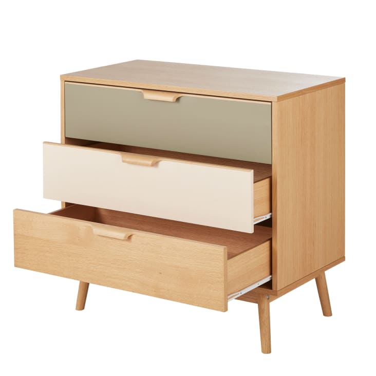 Maisons Du Monde Fjord - Cómoda Tricolor De 3 Cajones