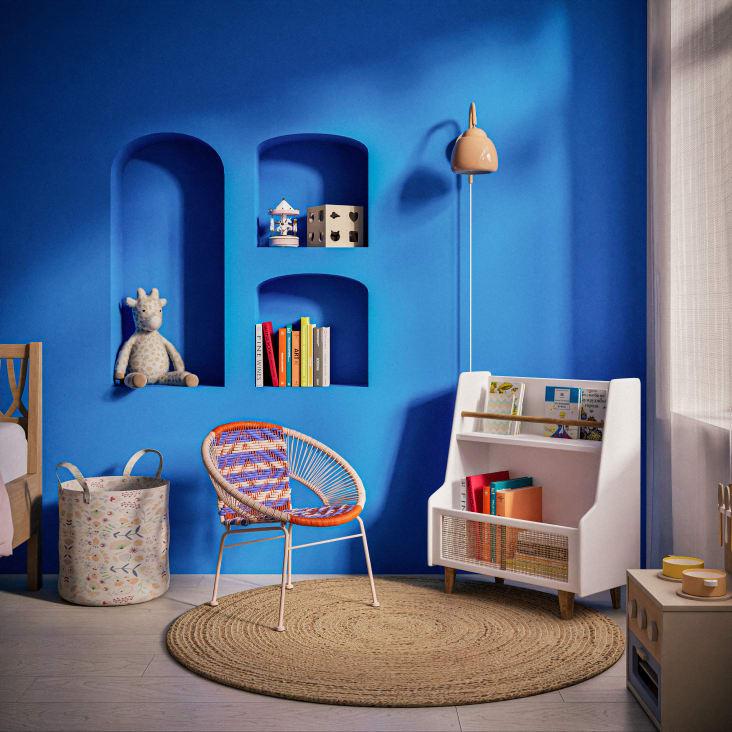 Maisons Du Monde Frutti - Aplique De Pared De Madera De Caucho Y Metal Beige Melocotón