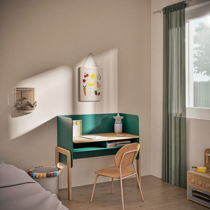 Maisons Du Monde Frutti - Cartel Decorativo Con Frutas Y Emociones Multicolor En Francés 30x40