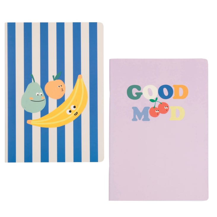 Maisons du Monde Frutti - Cuadernos flexibles multicolor (x2)