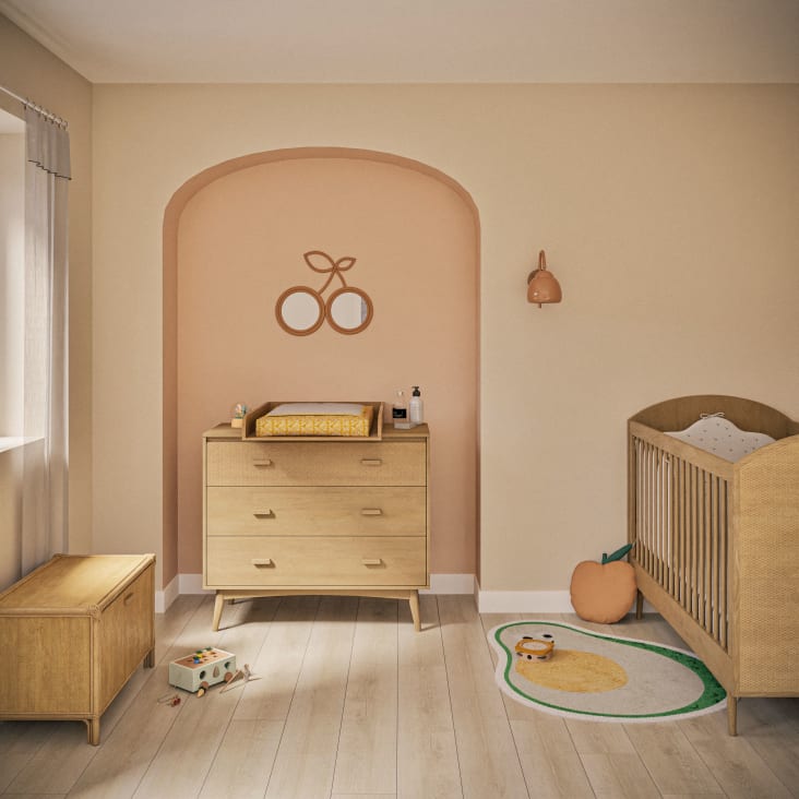 Maisons Du Monde Frutti - Espejos De Ratán Con Forma De Cerezas 49x39