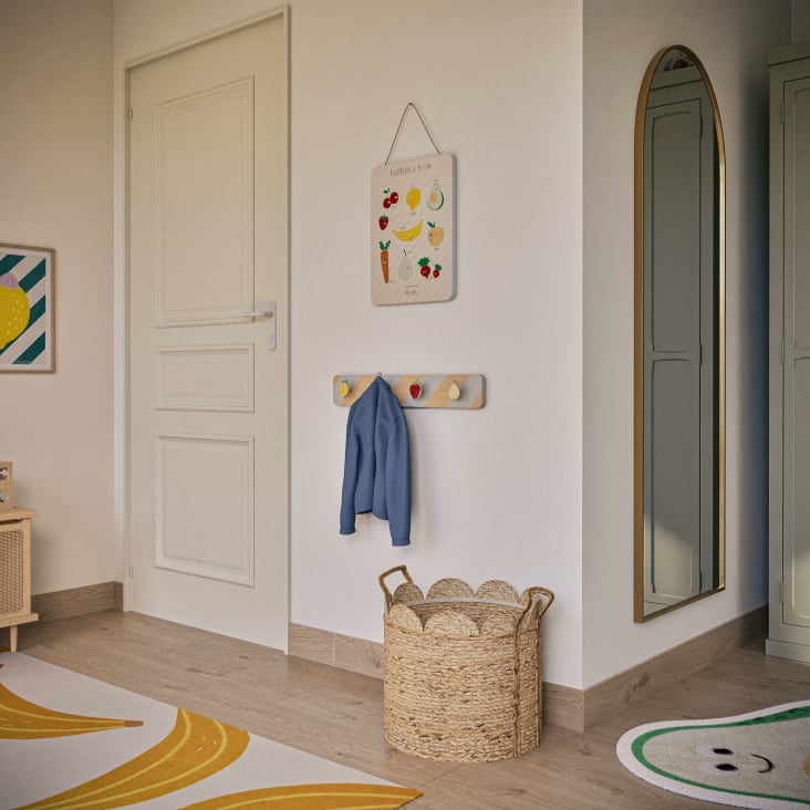 Maisons Du Monde Frutti - Perchero Infantil De 4 Ganchos Con Frutas Multicolor