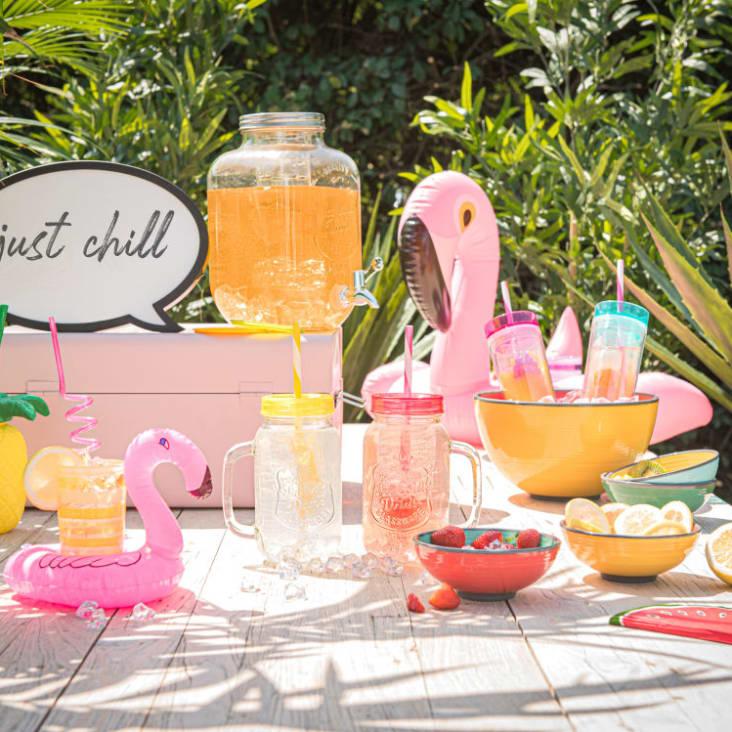Maisons Du Monde Fuente De Bebida De Cristal Con Infusora 5L