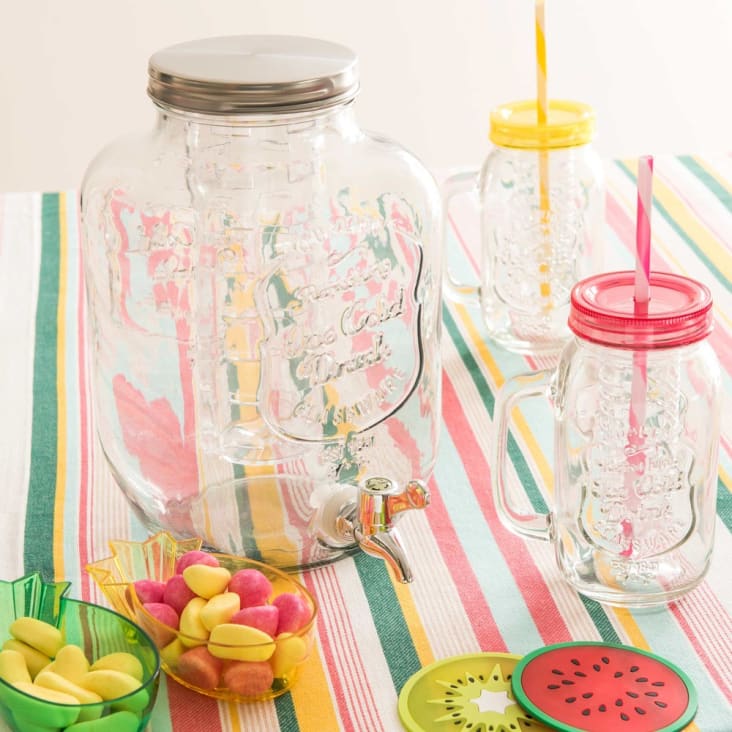 Maisons Du Monde Fuente De Bebida De Cristal Con Infusora 5L