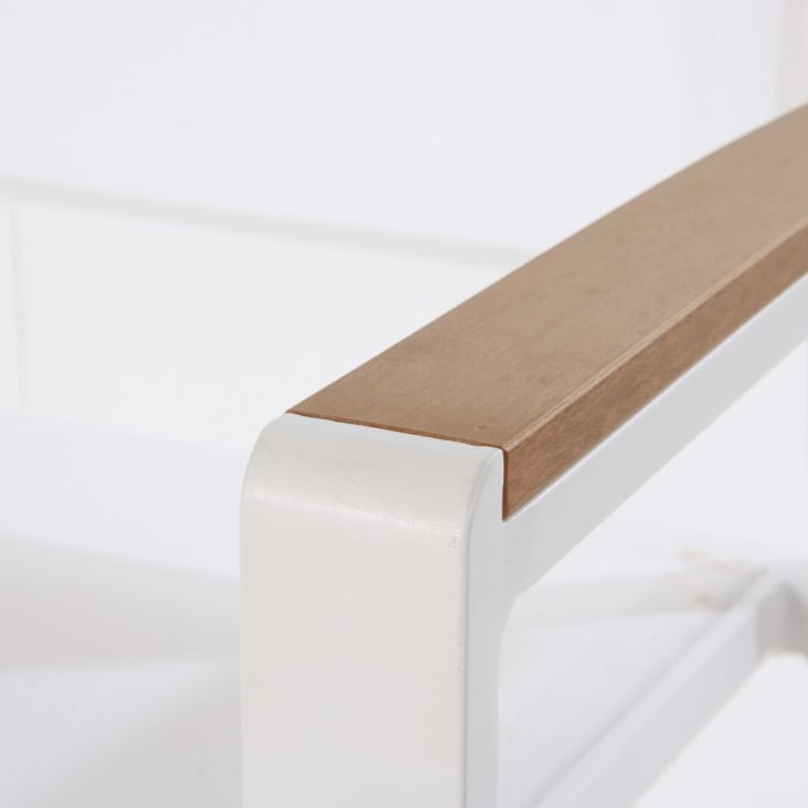 Maisons Du Monde Fuji - Silla De Jardín De Aluminio Blanco