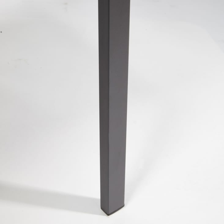 Maisons Du Monde Fuji - Silla De Jardín De Aluminio Gris Antracita