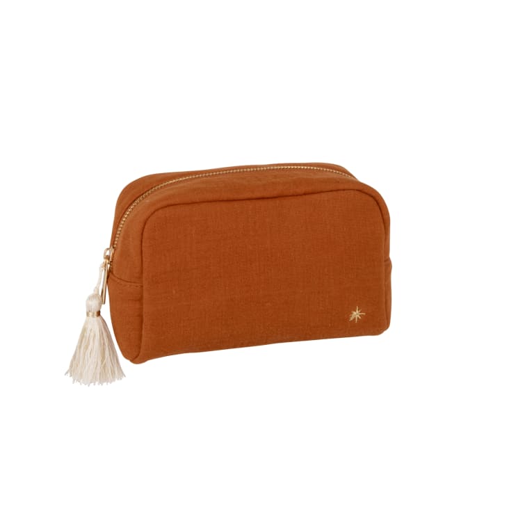 Maisons Du Monde Funda De Gasa De Algodón Marrón De 18 Cm