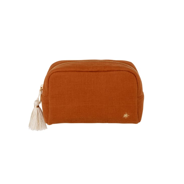 Maisons du Monde Funda de gasa de algodón marrón de 18 cm