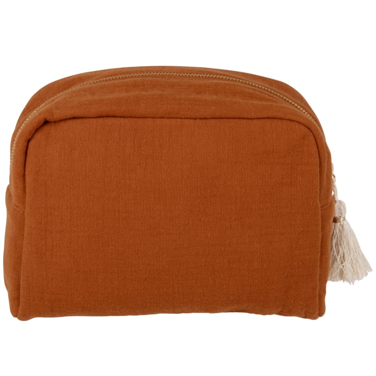 Maisons Du Monde Funda De Gasa De Algodón Marrón De 23 Cm