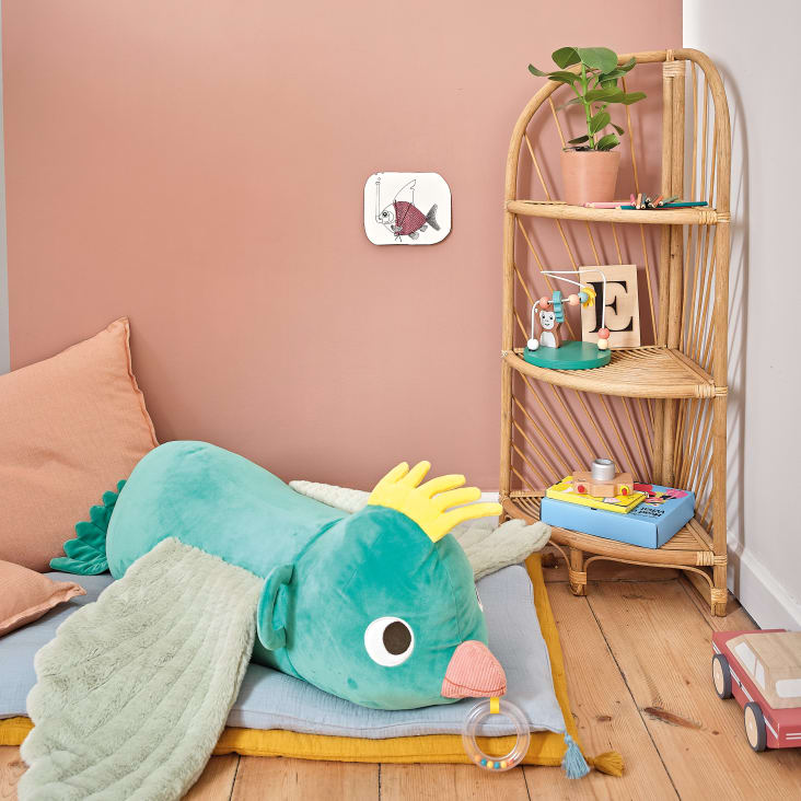 Maisons Du Monde Funda Para Colchón De Suelo En Gasa De Algodón Orgánico Verde Agua 60 X 120 Cm