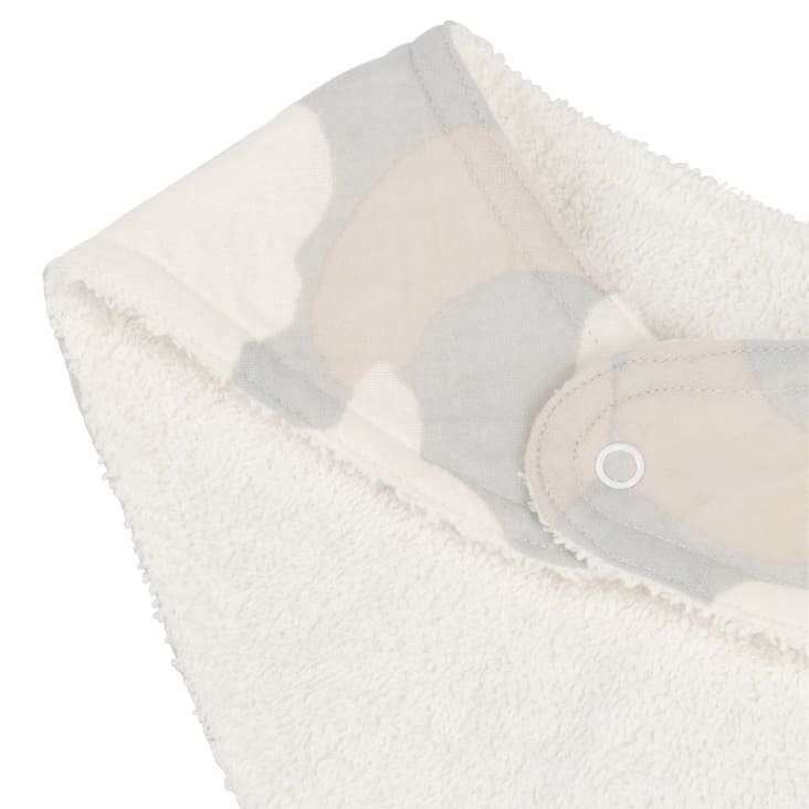 Maisons Du Monde Gabriel - Baberos Bandanas De Algodón Orgánico Azul Blanco Y Beige (x3)
