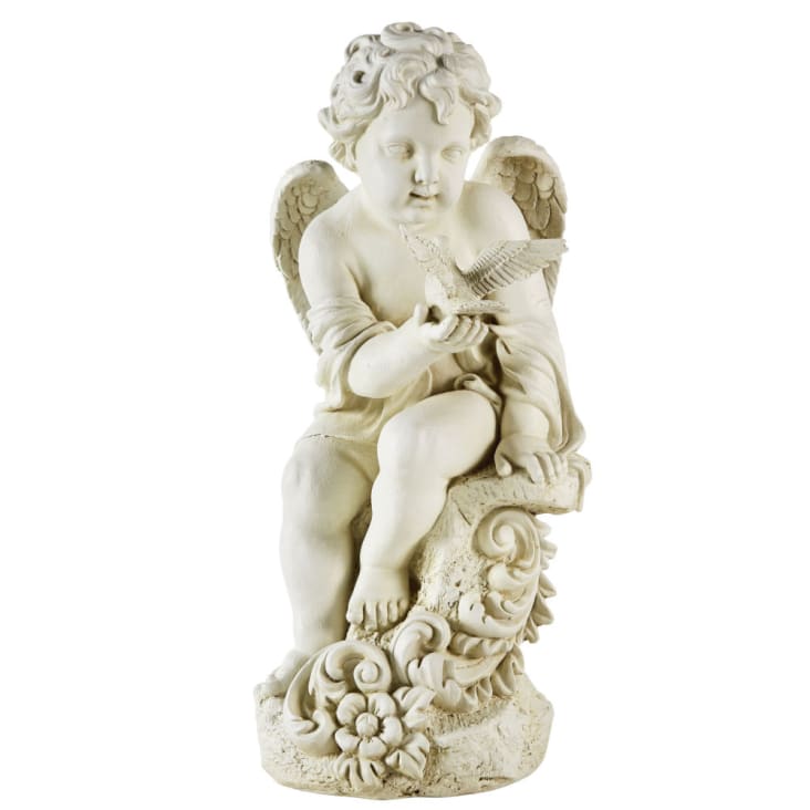 Maisons du Monde GABRIEL - Estatua de ángel color crudo efecto envejecido Alt.52