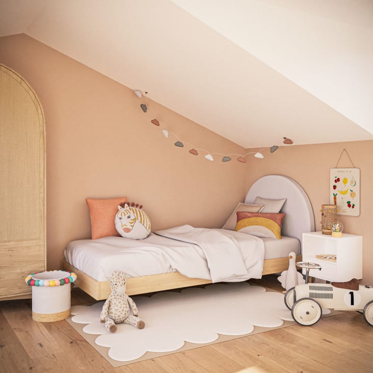 Maisons Du Monde Gabriel - Guirnalda De Algodón Orgánico Con Nubes Y Pájaros Blancos Beige Y Verdes L140