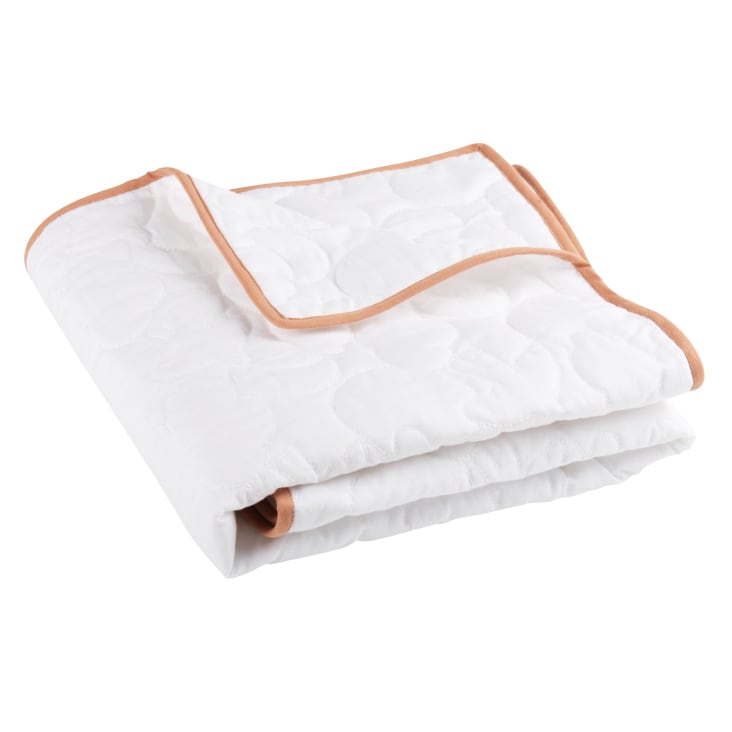 Maisons du Monde Gabriel - Manta para bebé de algodón orgánico con nubes lunas y pájaros tricolores 75x100