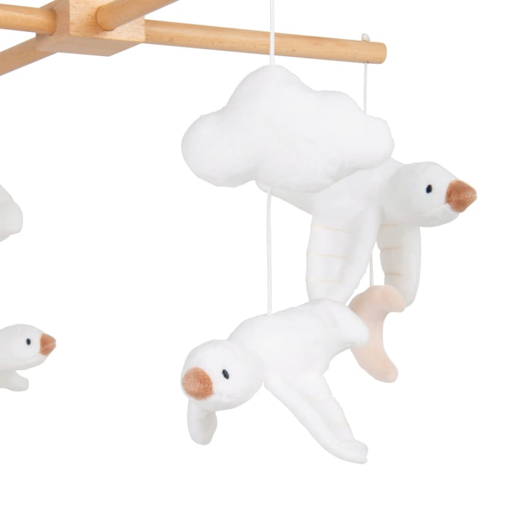 Maisons Du Monde Gabriel - Móvil Musical Para Bebé Con Pájaros Y Nubes Blancas