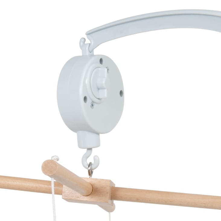 Maisons Du Monde Gabriel - Móvil Musical Para Bebé Con Pájaros Y Nubes Blancas