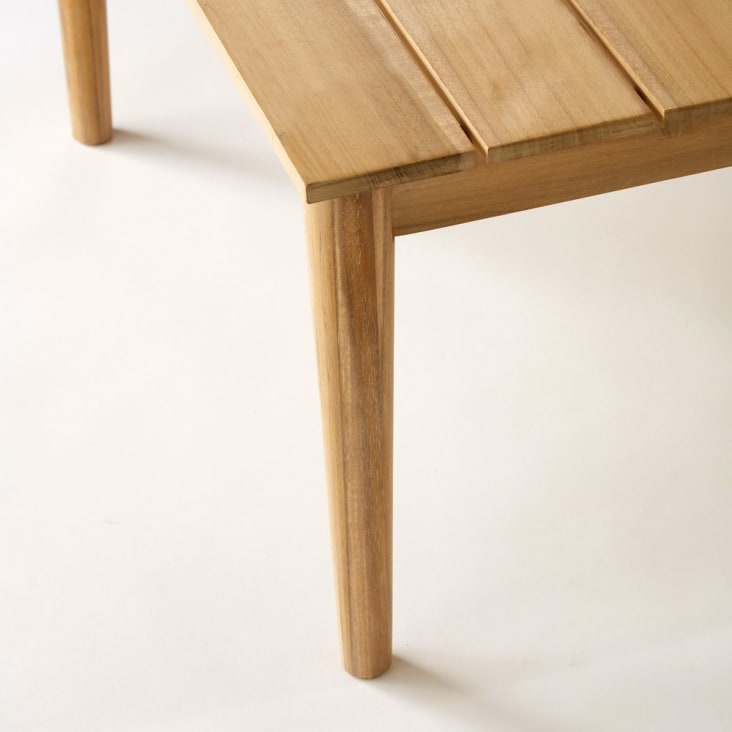 Maisons Du Monde Galapagos - Mesa Baja De Jardín De Acacia Maciza