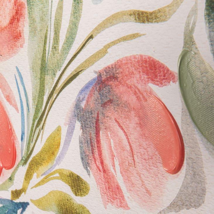 Maisons Du Monde Galway - Cuadro De Flores Multicolores De 60x80 Cm