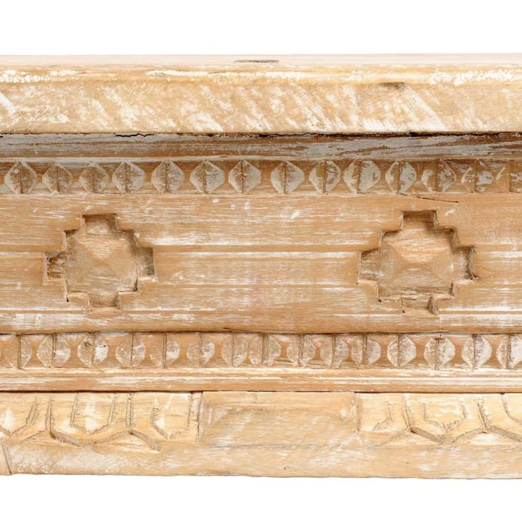 Maisons Du Monde Gandhi - Mesa Baja India De Mango Macizo