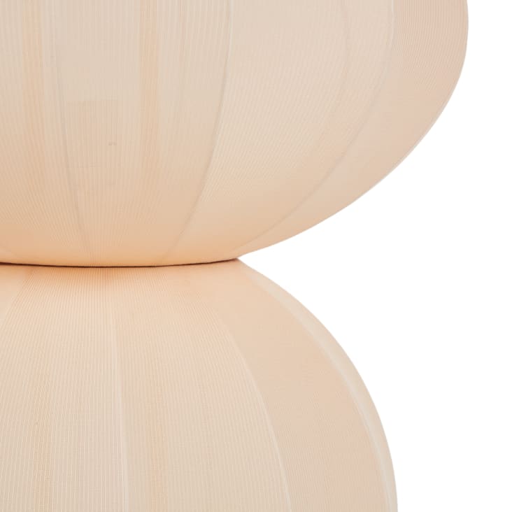 Maisons Du Monde Garido - Lámpara De Pie De Tela Beige Crema De 131 Cm