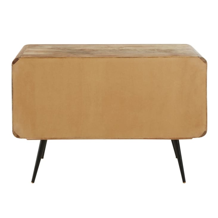 Maisons Du Monde Gatsby - Aparador Con 2 Puertas De Metal Con Efecto Dorado