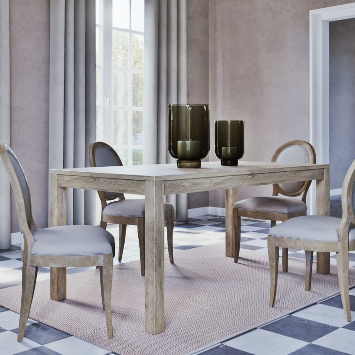 Maisons Du Monde Gaya - Mesa De Comedor De Acacia Maciza Para 6/8 Personas 180 Cm De Largo