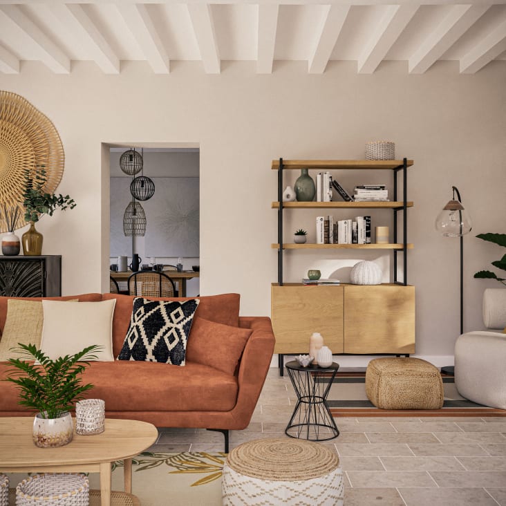 Maisons Du Monde Grafik - Mesa Auxiliar De Metal Negra