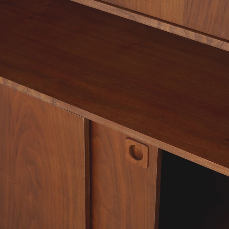 Maisons Du Monde Griffith - Biblioteca Asimétrica Vintage Con 2 Puertas En Marrón