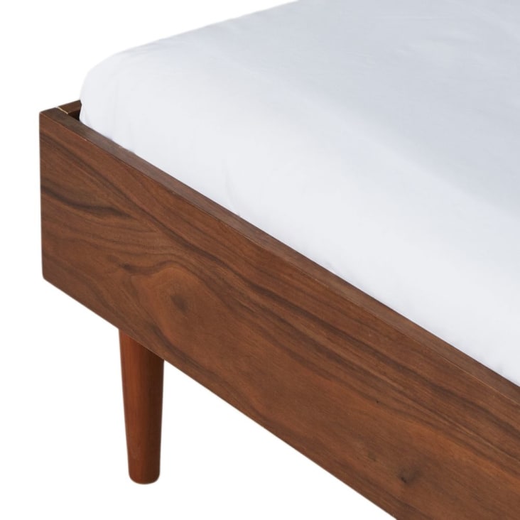 Maisons Du Monde Griffith - Cama Vintage De 160 X 200 Con Somier De Láminas De Pino Macizo