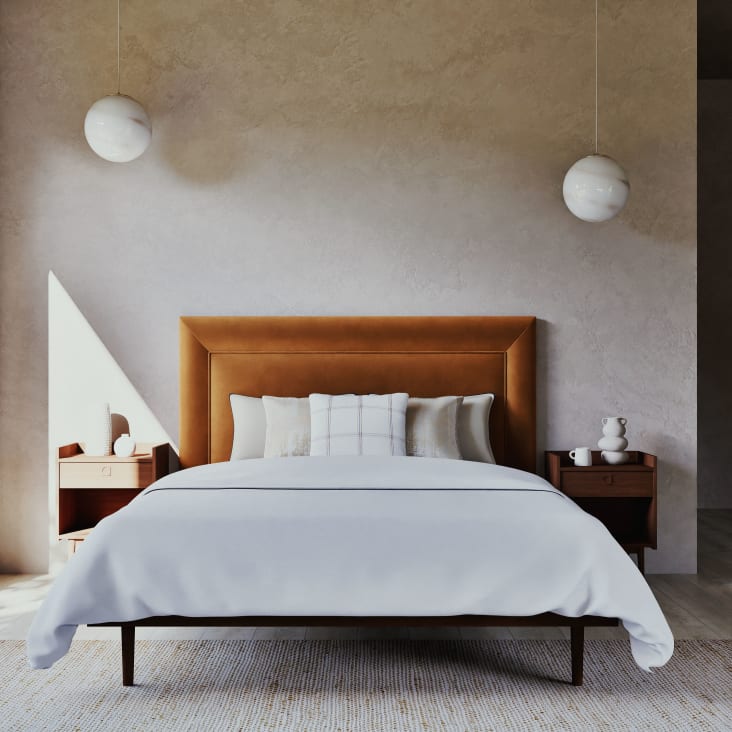 Maisons Du Monde Griffith - Cama Vintage De 160 X 200 Con Somier De Láminas De Pino Macizo