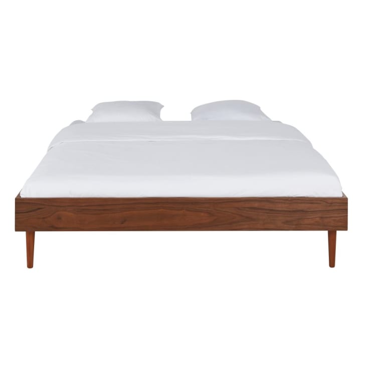 Maisons du Monde Griffith - Cama vintage de 160 x 200 con somier de láminas de pino macizo