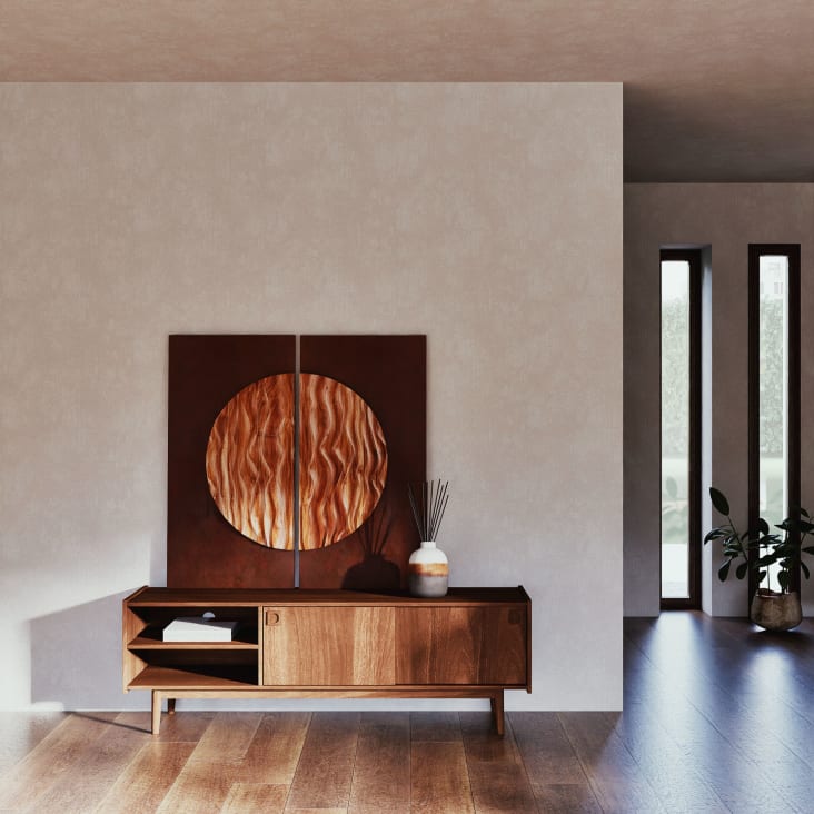 Maisons Du Monde Griffith - Mueble De TV Vintage Con 2 Puertas En Marrón