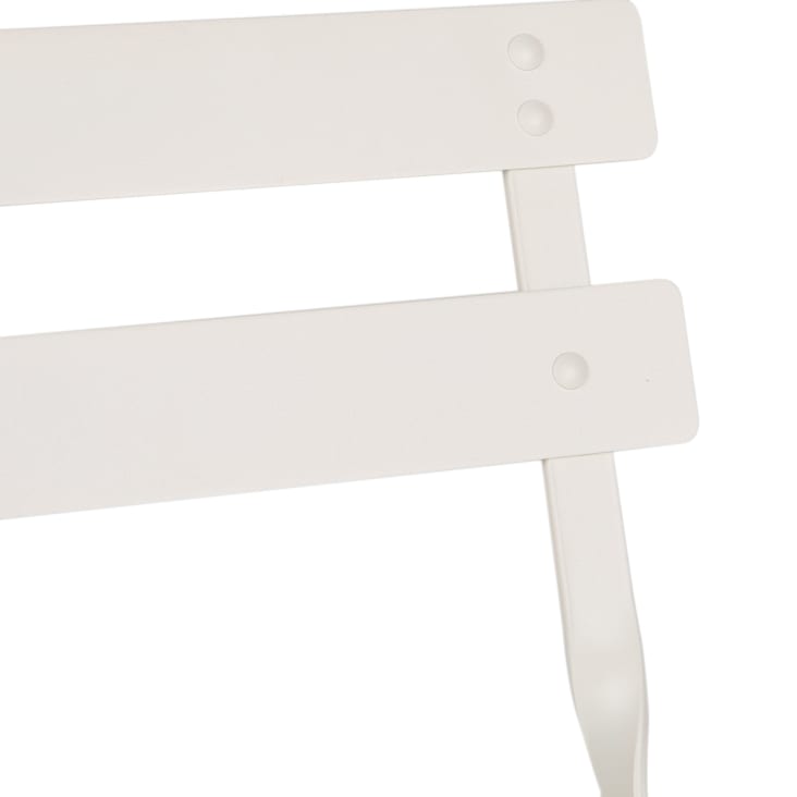 Maisons Du Monde Guinguette - Set De 2illas De Jardín Plegables De Metal Color Arcilla