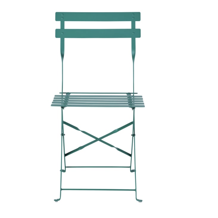 Maisons Du Monde Guinguette - Sillas De Jardín Plegables De Acero Verde (x2)