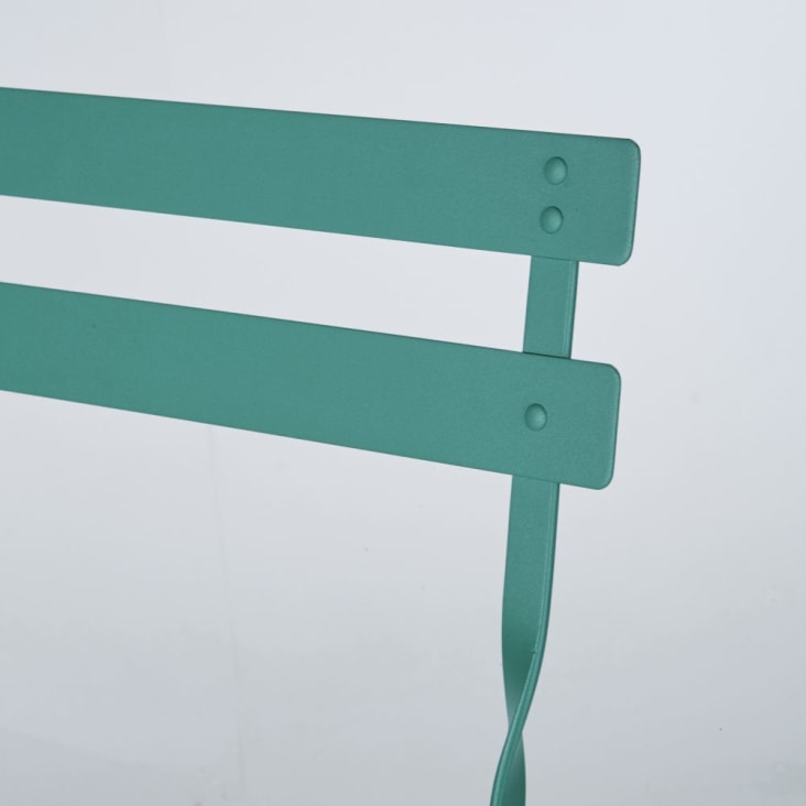 Maisons Du Monde Guinguette - Sillas De Jardín Plegables De Acero Verde (x2)