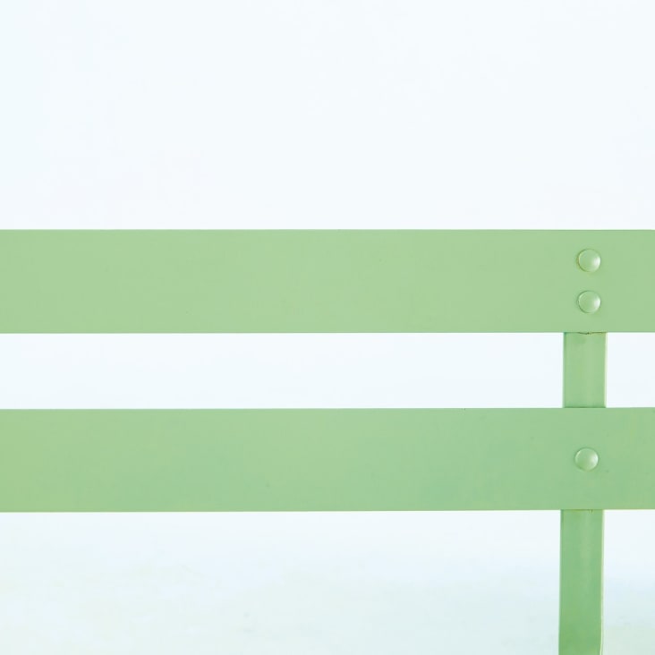 Maisons Du Monde Guinguette - Sillas Plegables De Jardín De Metal Verde Agua (x2)