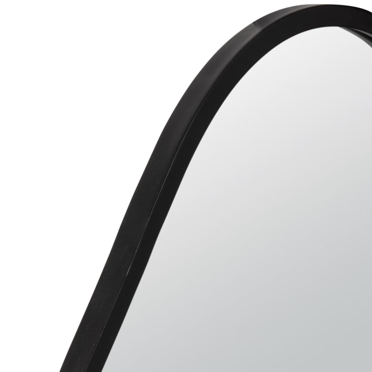 Maisons Du Monde Gunnar - Espejo De Metal Negro De 46x79 Cm