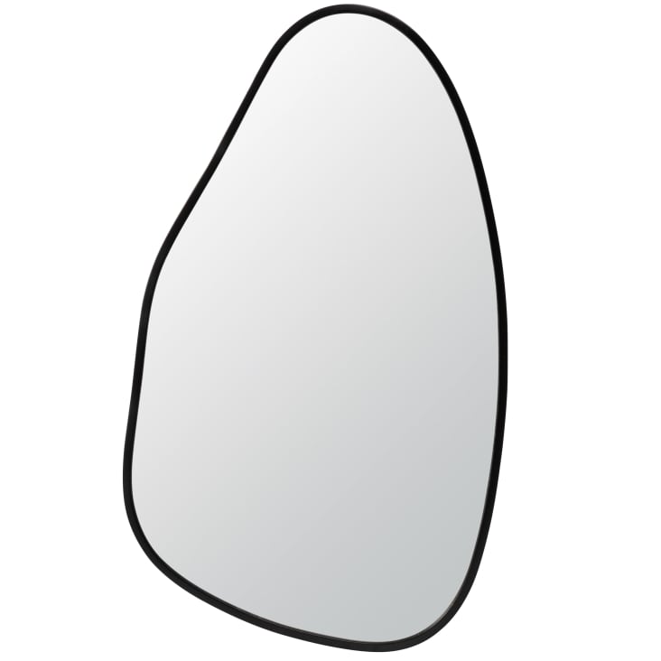 Maisons du Monde Gunnar - Espejo de metal negro de 46x79 cm