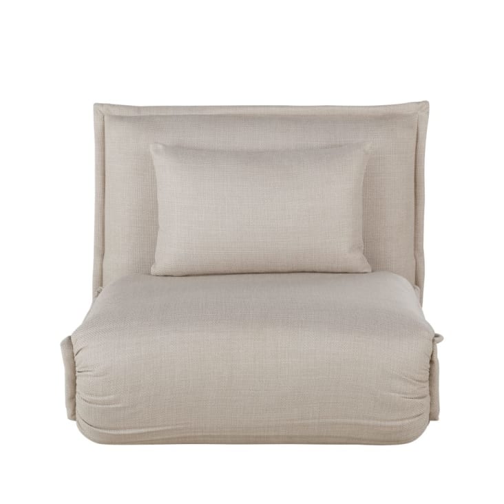 Maisons du Monde Hallen - Sofá clic-clac de 1 plaza beige