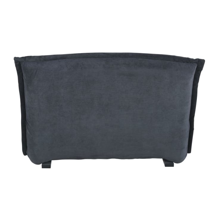 Maisons Du Monde Hallen - Sofá Clic-clac De 1 Plaza De Terciopelo Acanalado En Gris Antracita