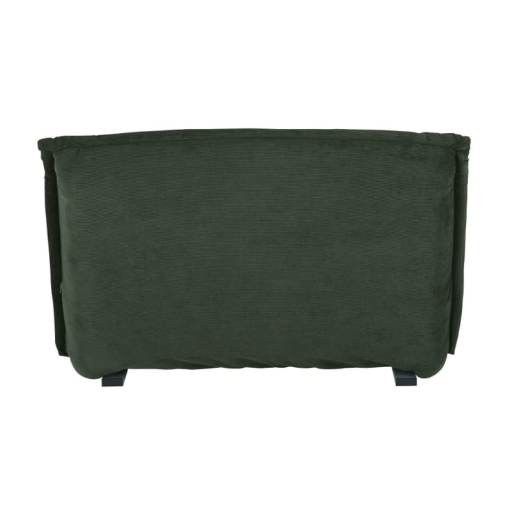 Maisons Du Monde Hallen - Sofá Clic-clac De 1 Plaza De Terciopelo Acanalado Verde