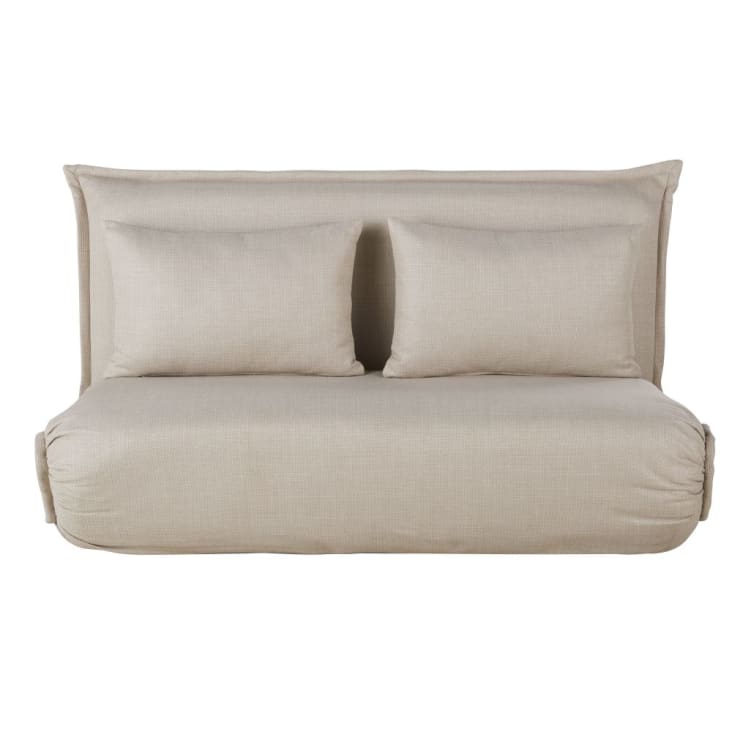 Maisons du Monde Hallen - Sofá clic-clac de 2 plazas beige