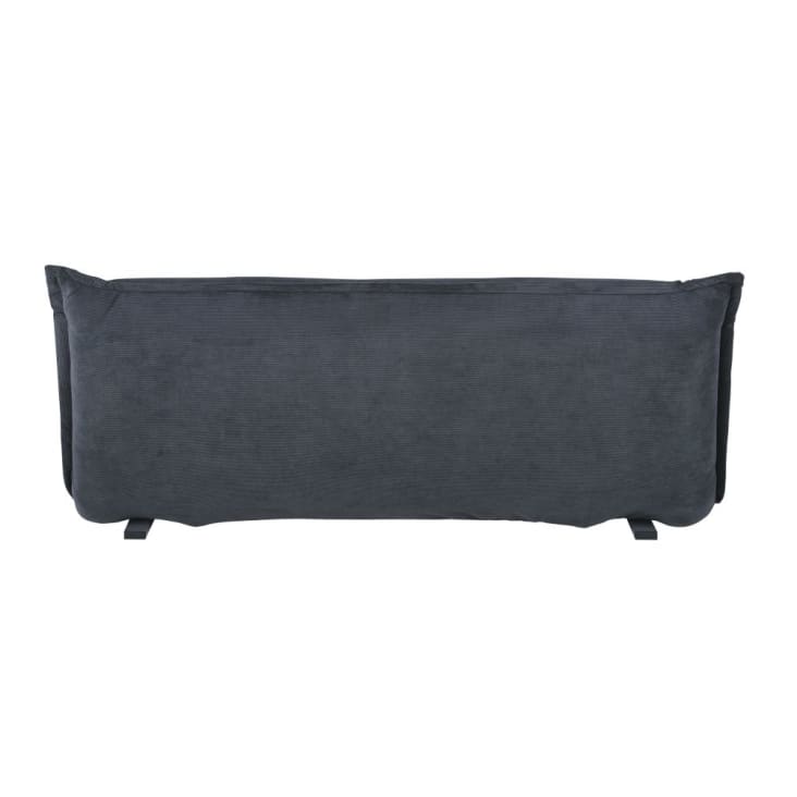 Maisons Du Monde Hallen - Sofá Clic-clac De 2 Plazas De Terciopelo Acanalado Gris