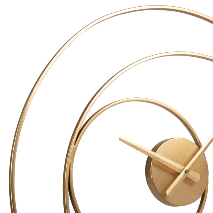 Maisons Du Monde HAMRA - Reloj Con Círculos De Metal Dorado D. 60