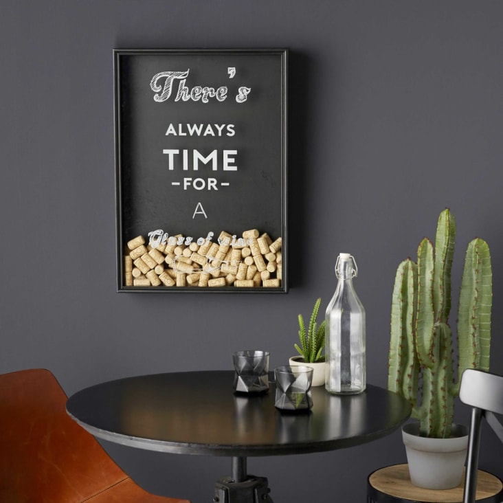 Maisons Du Monde Happy Hour - Decoración De Pared De Cristal Impreso 46x65