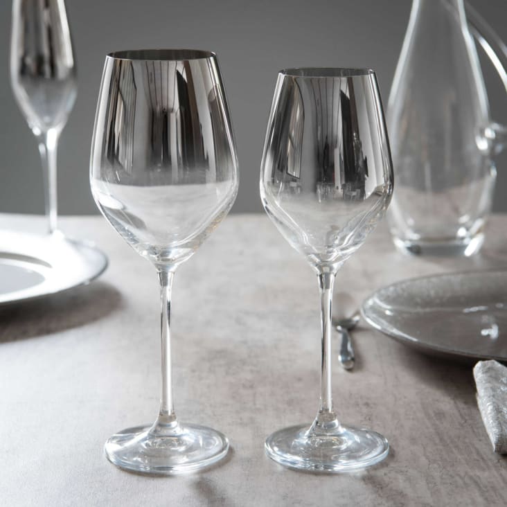 Maisons Du Monde Harmonie - Lote De 6 - Copa De Vino De Cristal HARMONIE