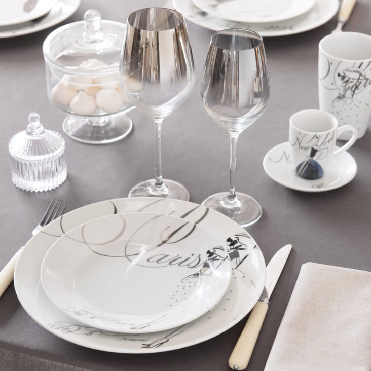 Maisons Du Monde Harmonie - Lote De 6 - Copa De Vino De Cristal HARMONIE