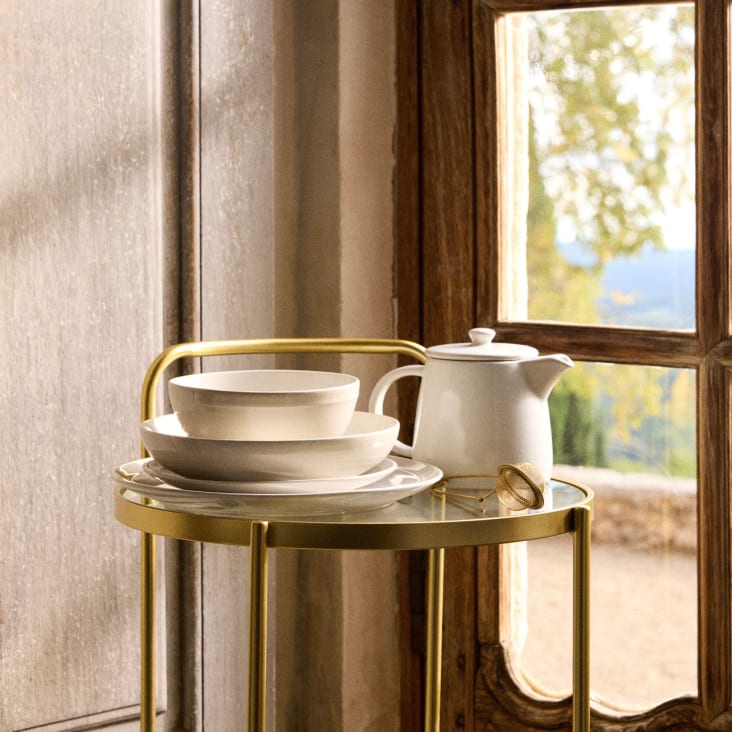 Maisons Du Monde Harmonie - Tetera De Gres Gris Capacidad 0.7L