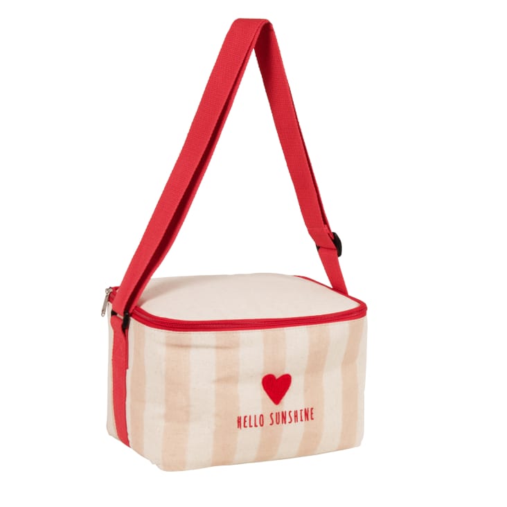 Maisons Du Monde Hello Sunshine - Bolsa Para Almuerzo En Blanco Y Rosa
