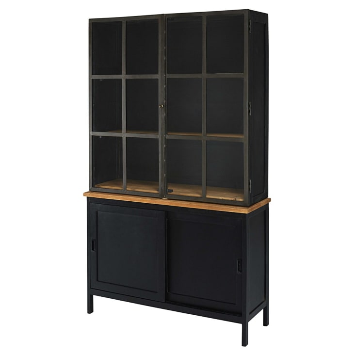 Maisons Du Monde Henrik - Aparador Con 4 Puertas De Mango Y Acacia Negro